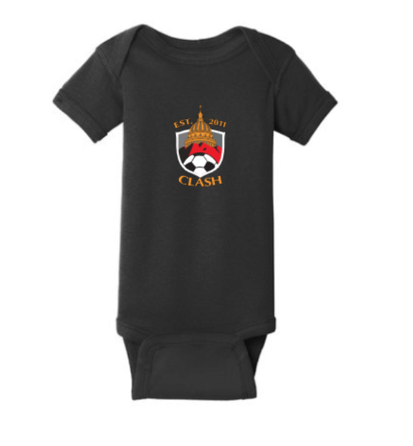 RS4400 -Rabbit Skins™ Infant Short Sleeve Baby Rib Bodysuit-Clash