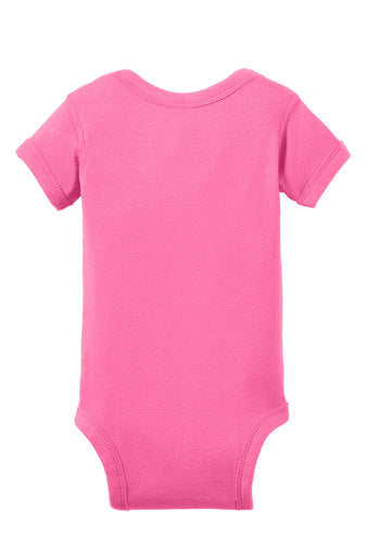 RS4400 -Rabbit Skins™ Infant Short Sleeve Baby Rib Bodysuit-KVU
