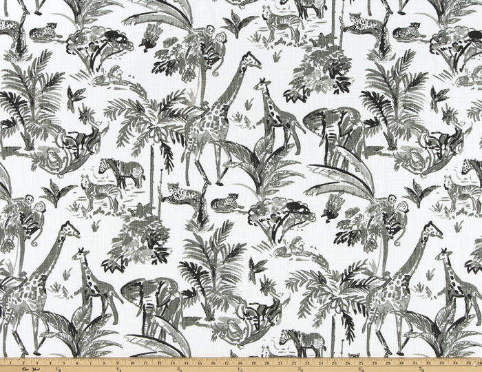 Safari Lounge Home Decor Fabric / Cotton Upholstery Fabric / Medium weight fabric / Upholstery Fabric - Annabel Bleu
