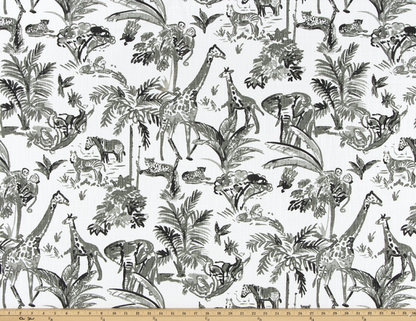 Safari Lounge Home Decor Fabric / Cotton Upholstery Fabric / Medium weight fabric / Upholstery Fabric - Annabel Bleu