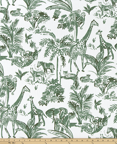 Safari Lounge Home Decor Fabric / Cotton Upholstery Fabric / Medium weight fabric / Upholstery Fabric - Annabel Bleu