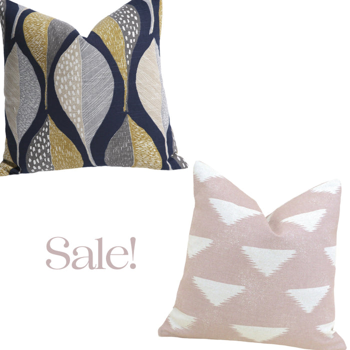 Sale: 26x26 Euro Sham Pillow Covers - Annabel Bleu