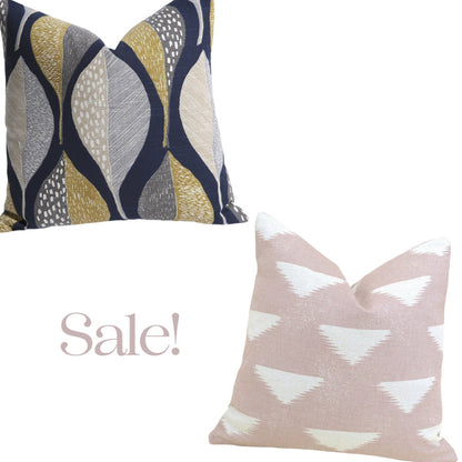 Sale: 26x26 Euro Sham Pillow Covers - Annabel Bleu