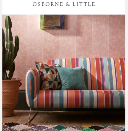 Sale: Lumbar Pillow Covers 12x21 / Osborne and Little - Annabel Bleu