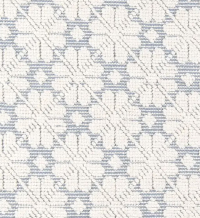 Madcap Cottage Light Blue Floral Rug: 2x3’ - Annabel Bleu