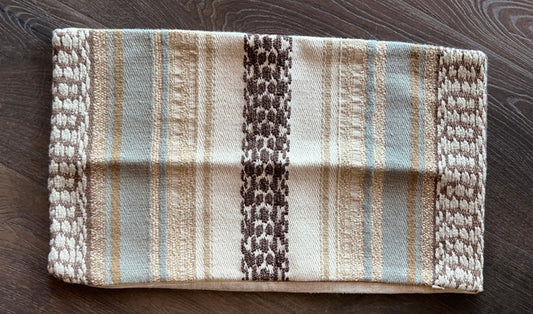 Sale: Woven Brown Striped Pillow Cover for 14x20” Insert - Annabel Bleu