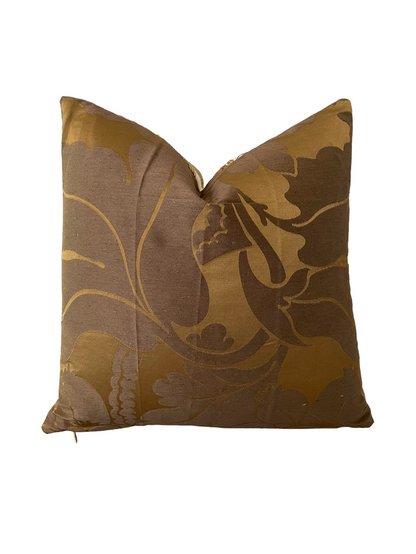 Schumacher Raleigh Embroidered Pillow Cover - Annabel Bleu
