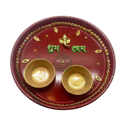Designer Shubh Laabh Worship Thali