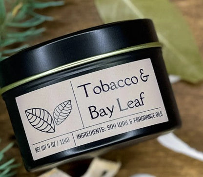 Small Candle / Tobacco & Bay Leaf