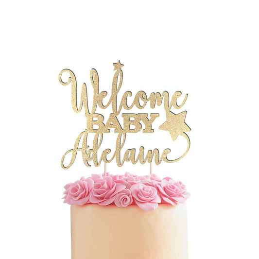 Stars Welcome Baby Cake Topper - XOXOKristen