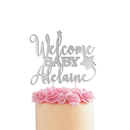 Stars Welcome Baby Cake Topper - XOXOKristen