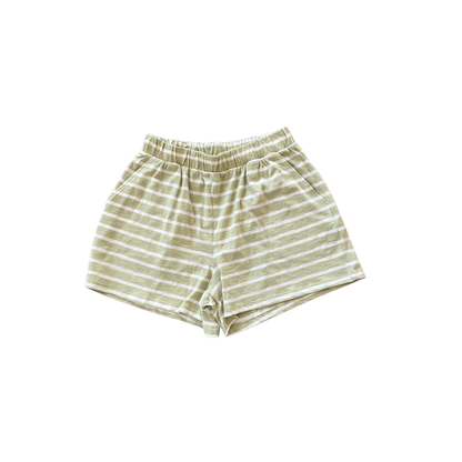 Striped Shorts - Lettuce