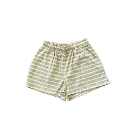 Striped Shorts - Lettuce