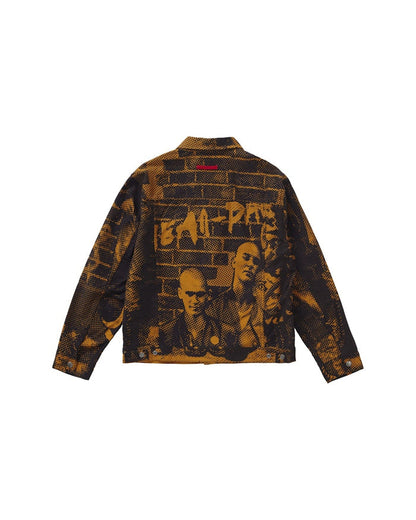 Supreme Jean Paul Gaultier Fuck Racism Trucker Jacket Gold