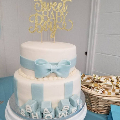 Sweet Baby Boy Cake Topper - XOXOKristen