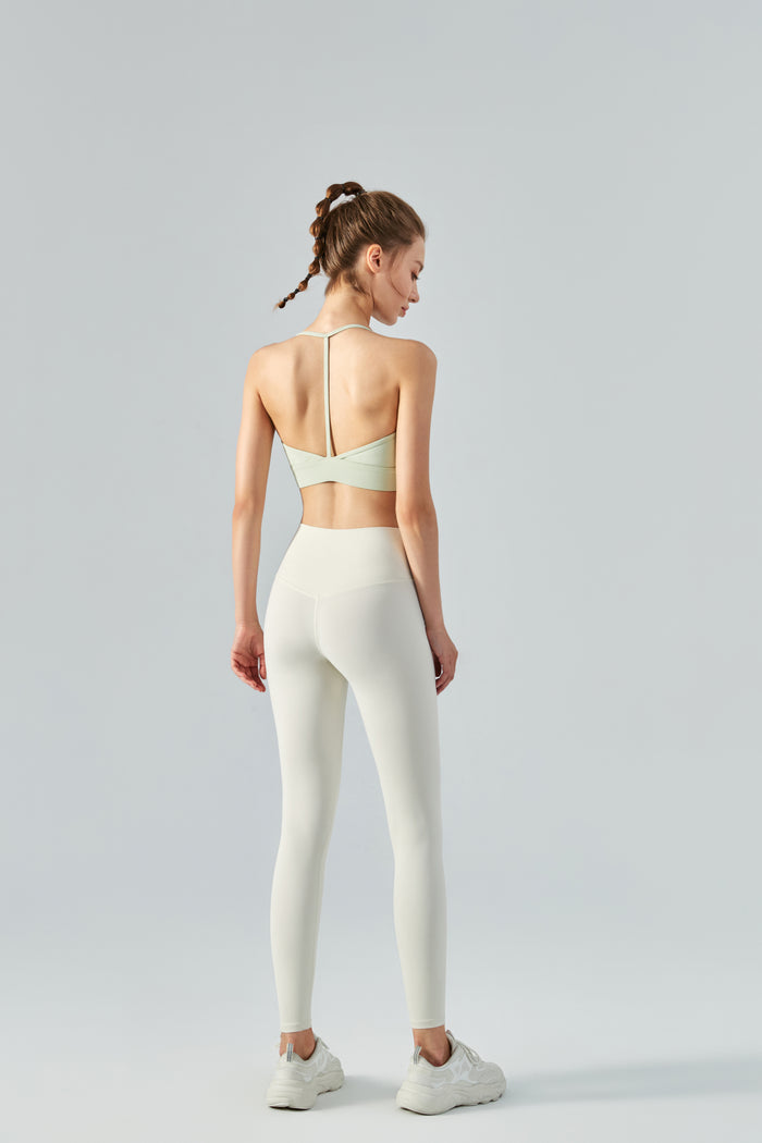 T-shaped beautiful back sports bra