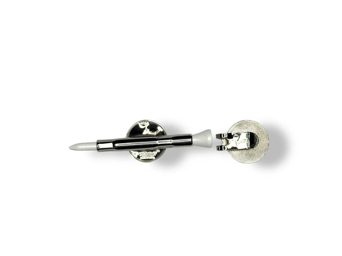 The Tee Clip® MINI: USA Made | Magnetic Golf Multi Tool - Golf Tee Holder, Ball Marker, Putting Alignment & Divot Repair