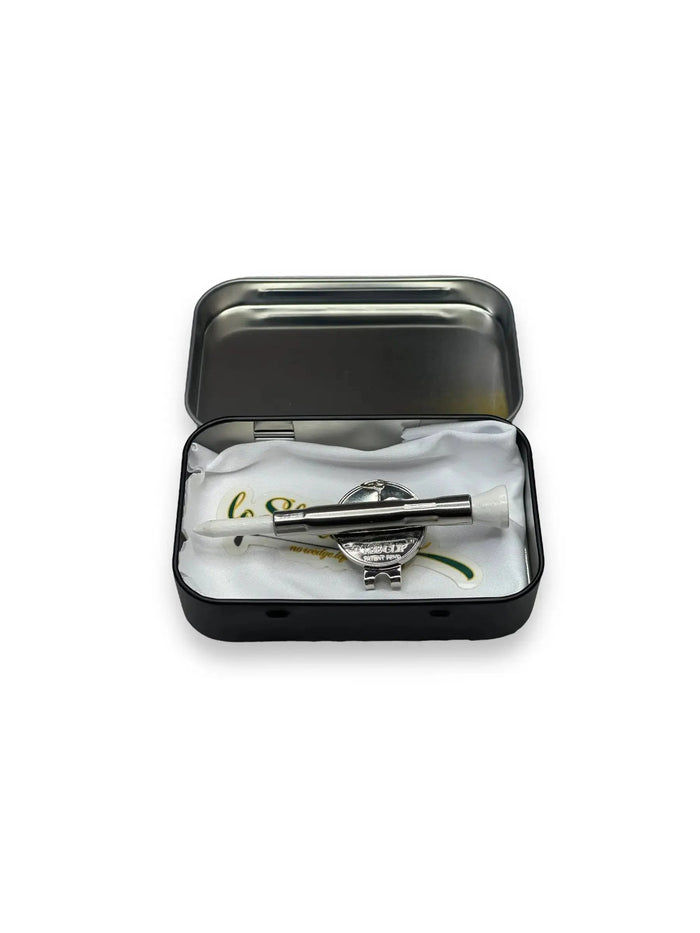 The Tee Clip® MINI: USA Made | Magnetic Golf Multi Tool - Golf Tee Holder, Ball Marker, Putting Alignment & Divot Repair