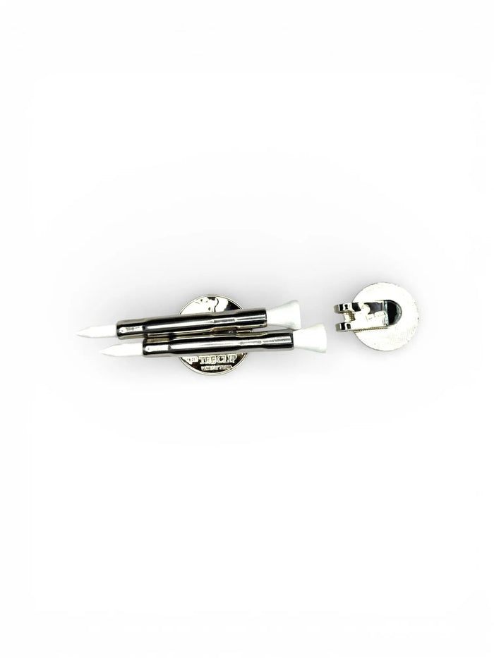 The Tee Clip®: USA Made | Magnetic Golf Multi Tool - Golf Tee Holder, Ball Marker, Putting Alignment & Divot Repair