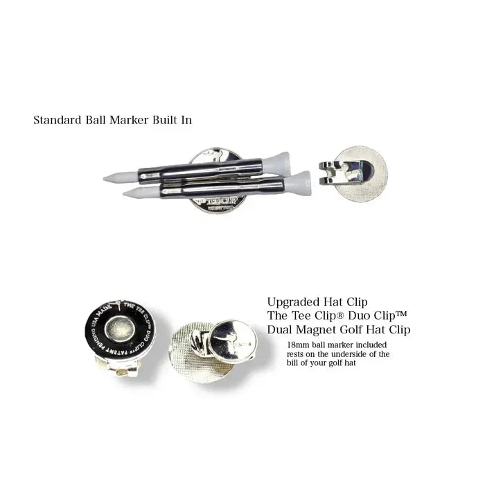 The Tee Clip®: USA Made | Magnetic Golf Multi Tool - Golf Tee Holder, Ball Marker, Putting Alignment & Divot Repair