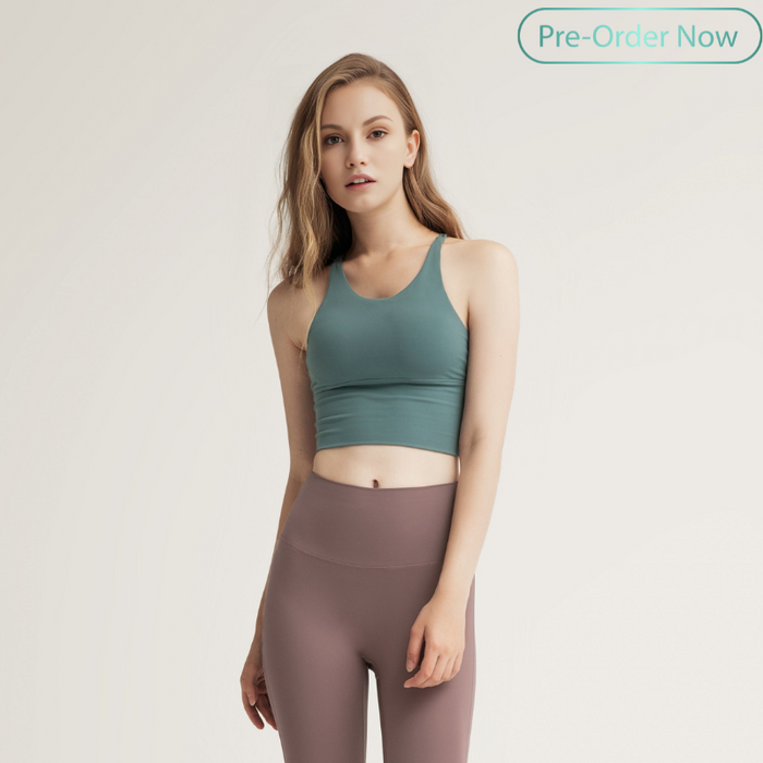 Thin Horizontal Strap Sports Bra for Women