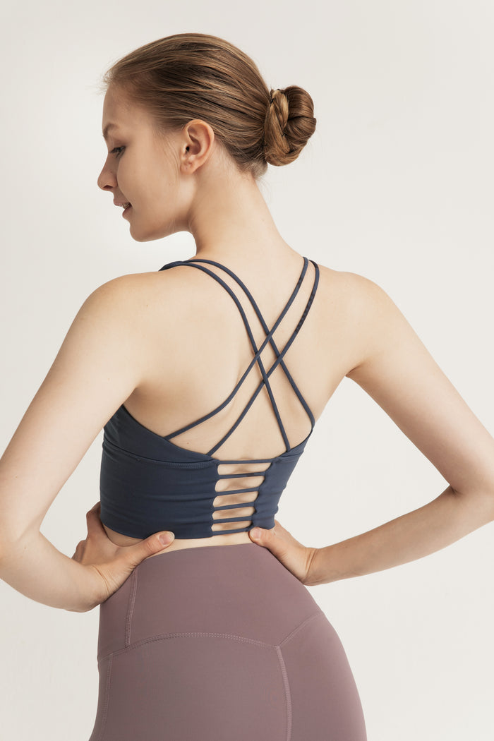Thin Horizontal Strap Sports Bra for Women