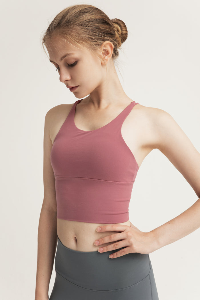 Thin Horizontal Strap Sports Bra for Women