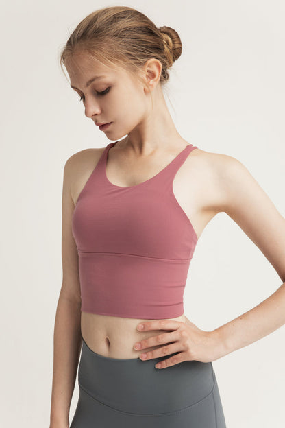 Thin Horizontal Strap Sports Bra for Women