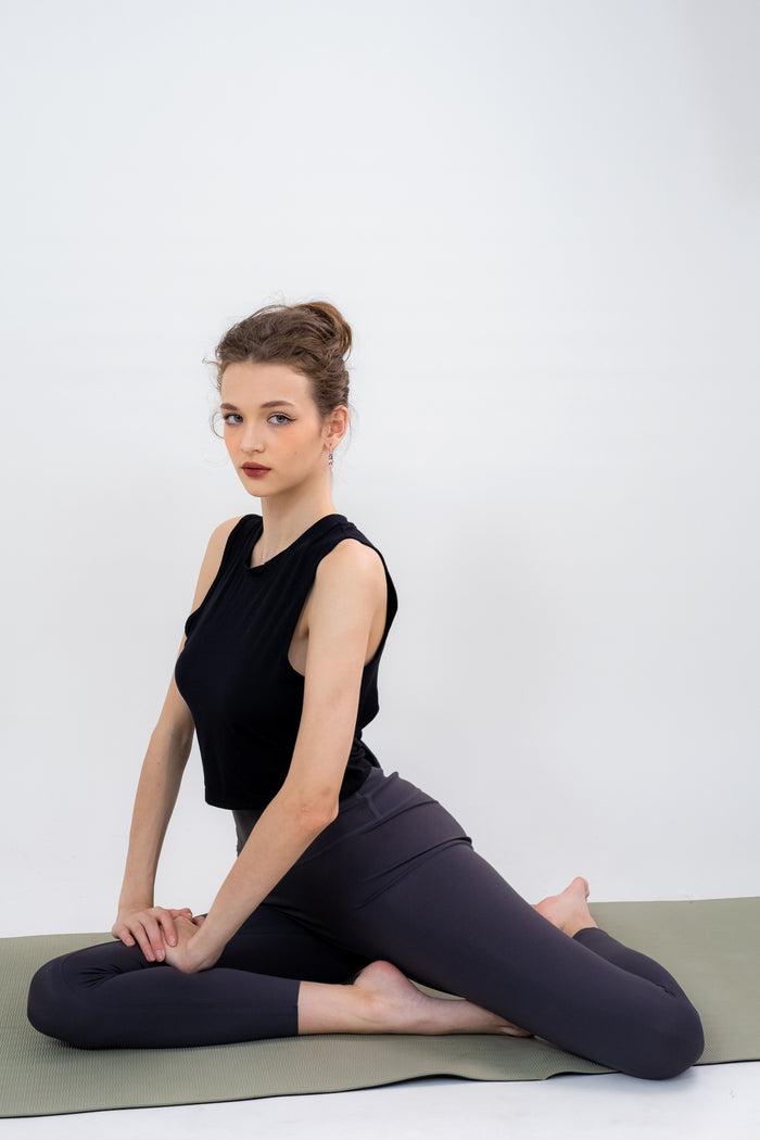 Tie Back Cut Out Tank Yoga Top for Women – Ready Stock