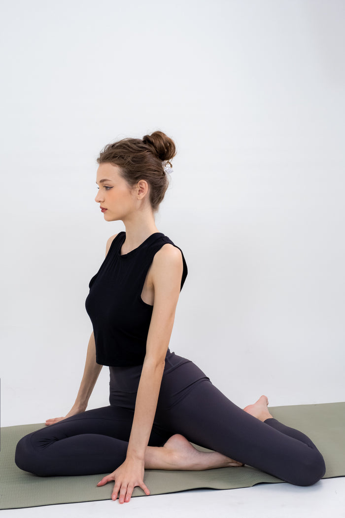 Tie Back Cut Out Tank Yoga Top for Women – Ready Stock