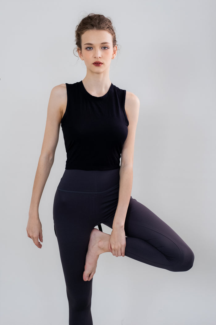 Tie Back Cut Out Tank Yoga Top for Women – Ready Stock