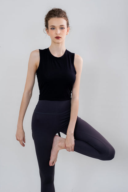 Tie Back Cut Out Tank Yoga Top for Women – Ready Stock