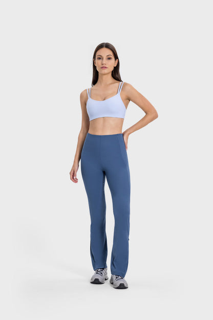 Tight Yoga Leggings with Slits for Women