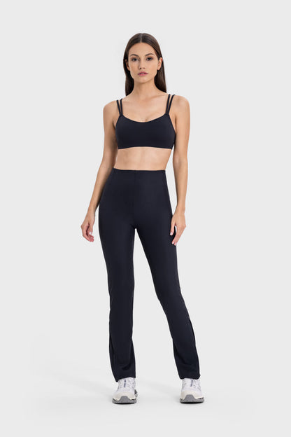 Tight Yoga Leggings with Slits for Women