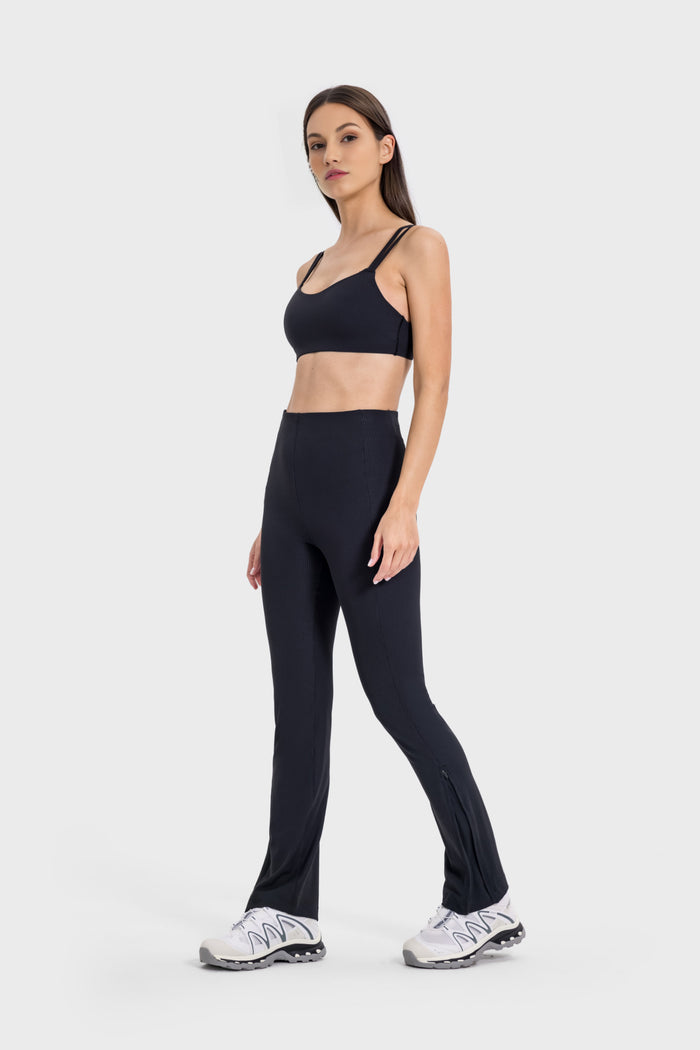Tight Yoga Leggings with Slits for Women