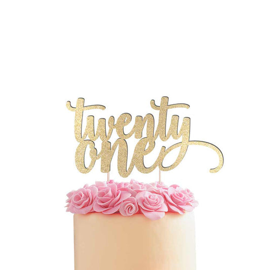 Twenty One Cake Topper - XOXOKristen