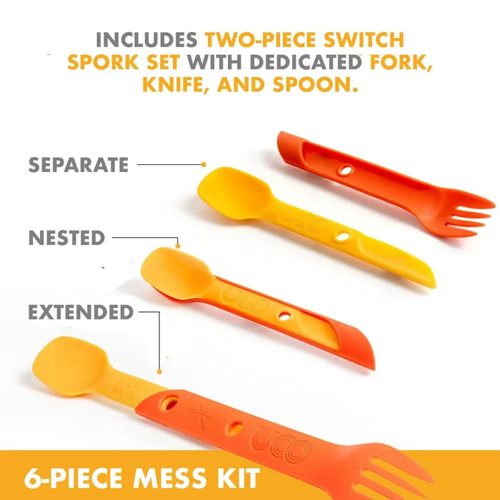 UCO (Unplug Connect Outdoors) 6 Piece Mess Kit