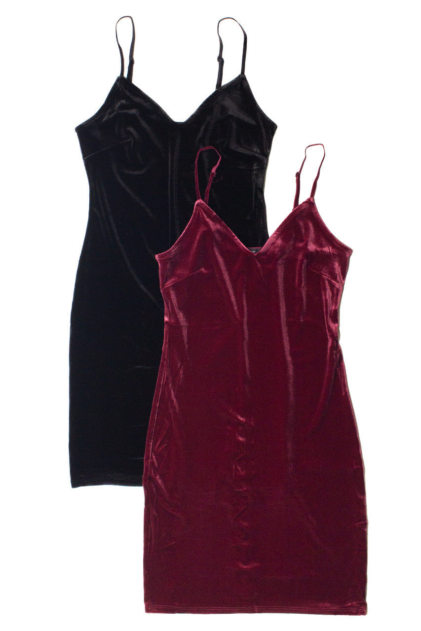 Velvet Cami Mini Dress