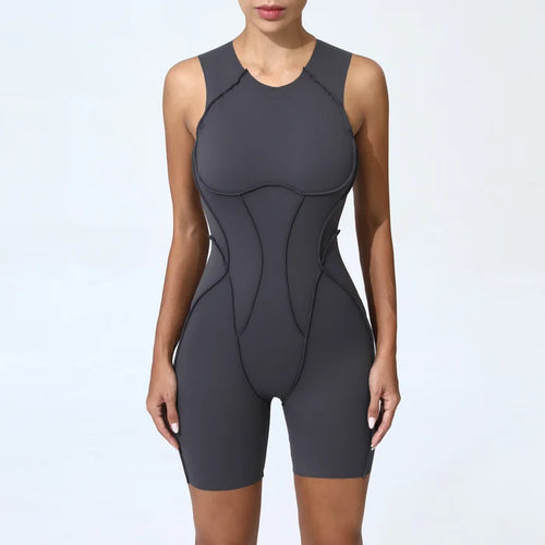 Women’s Padded Sport Jumpsuit – Fitness Bodysuit for Gym and Activewear