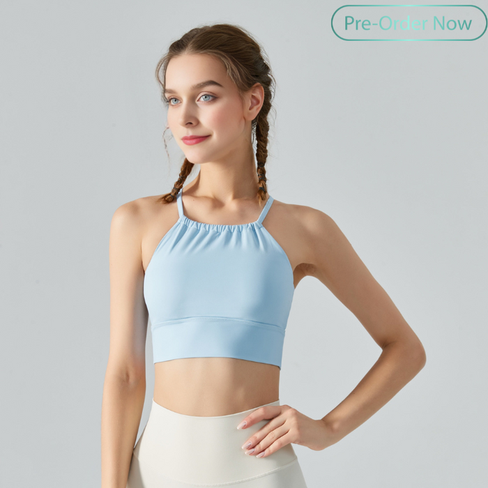 Wrinkle Neck Sports Bra for Women