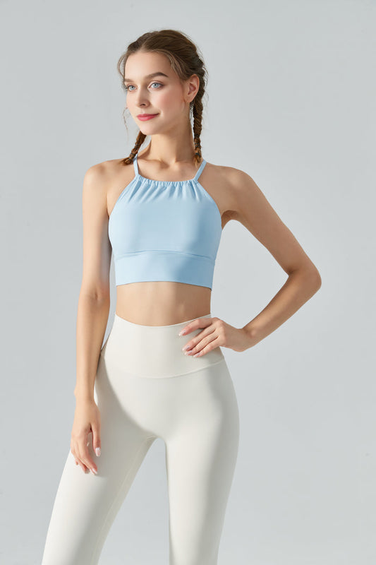 Wrinkle Neck Sports Bra for Women