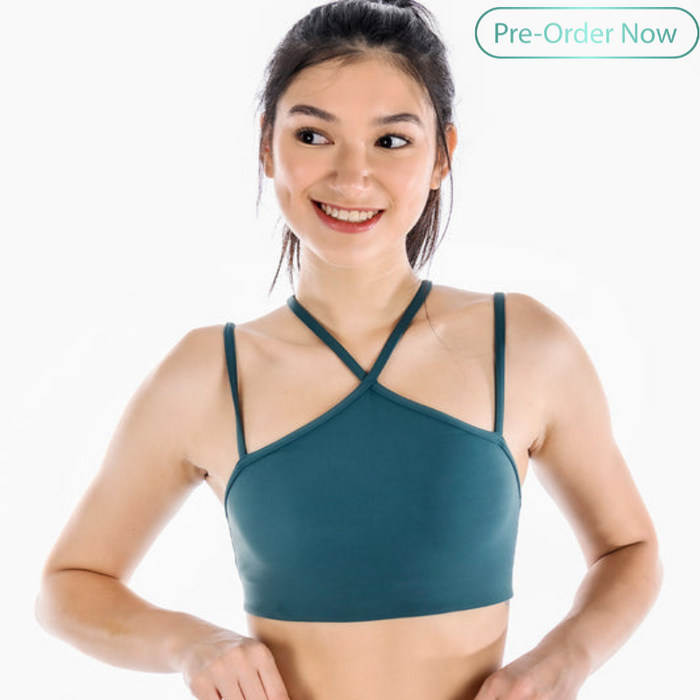 Y Strappy Yoga Sports Bra for Women – Medium Support