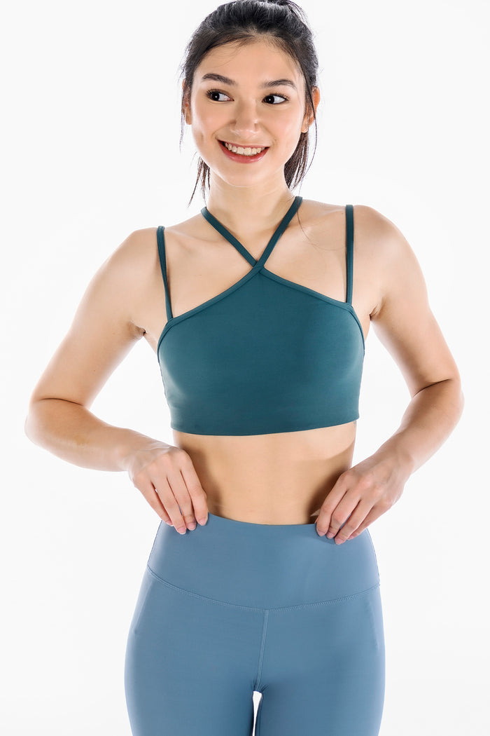 Y Strappy Yoga Sports Bra for Women – Medium Support