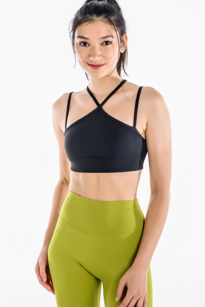 Y Strappy Yoga Sports Bra for Women – Medium Support