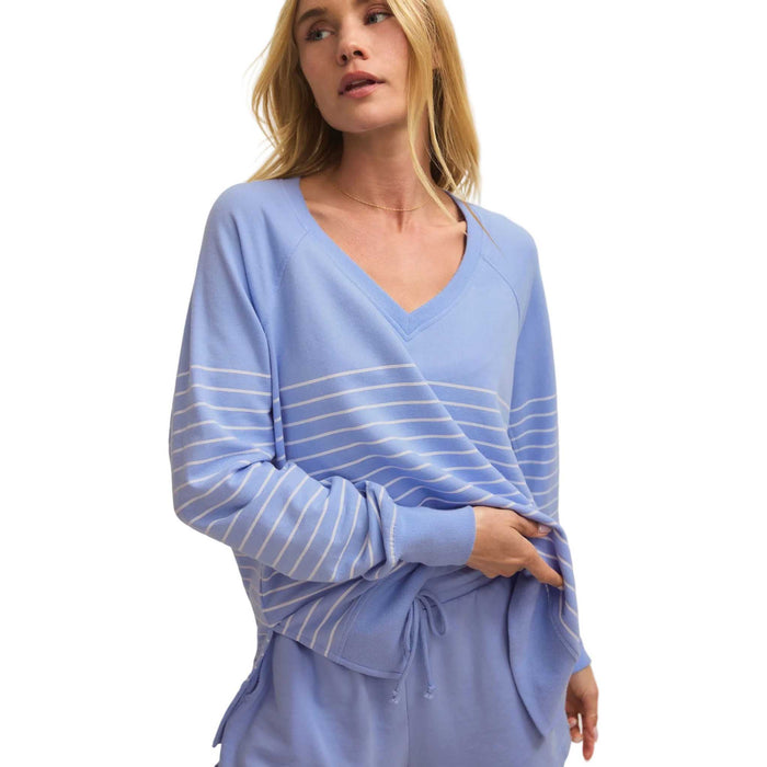Z Supply Women's Weekender Stripe V-Neck