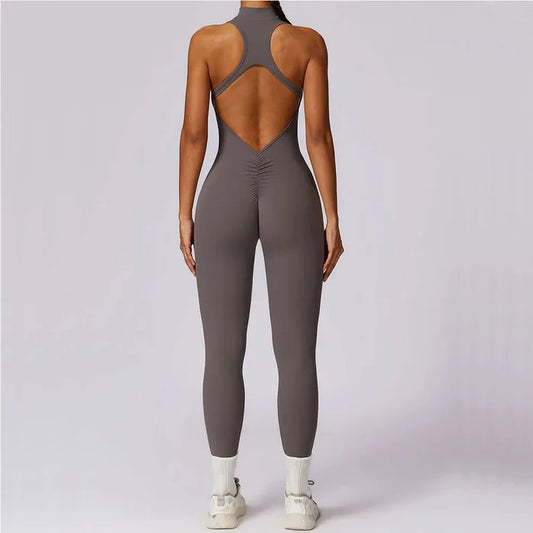 ZipFit Yoga Jumpsuit: Women's Activewear Set